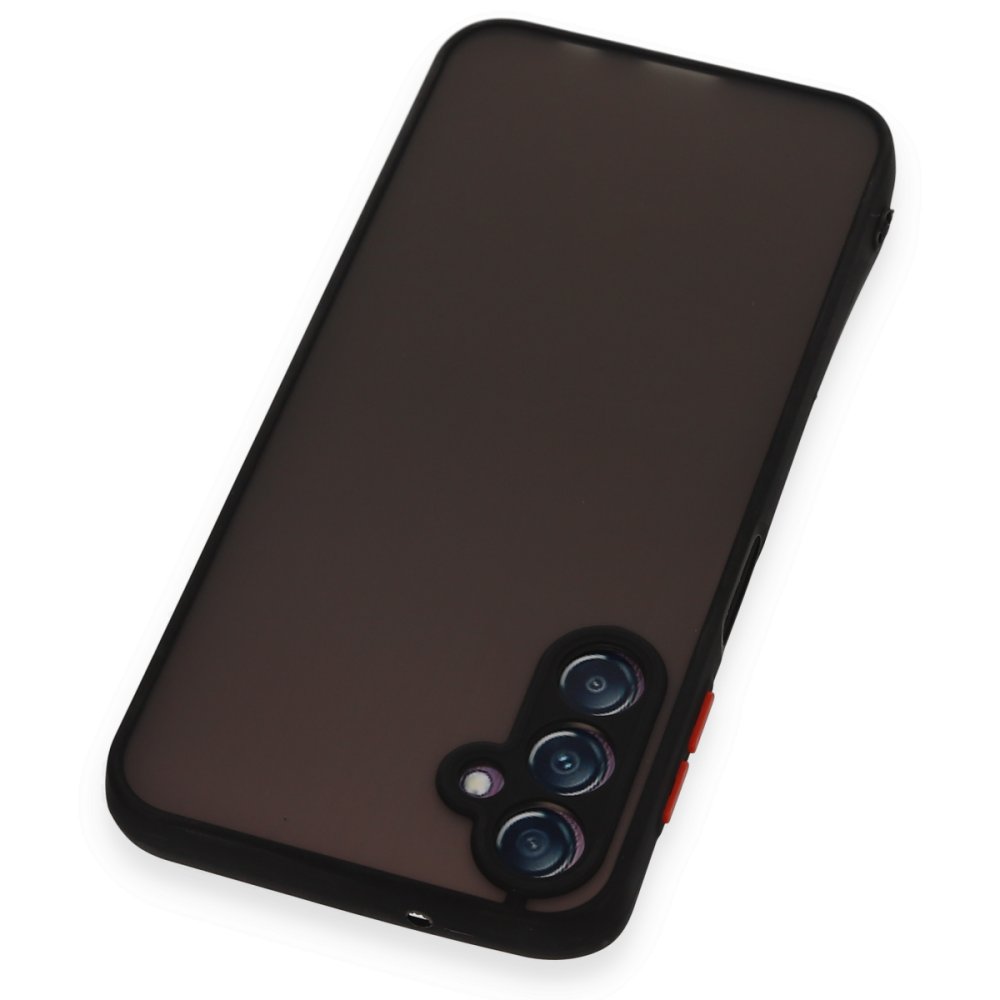 Newface Samsung Galaxy A14 4G Kılıf Montreal Silikon Kapak - Siyah