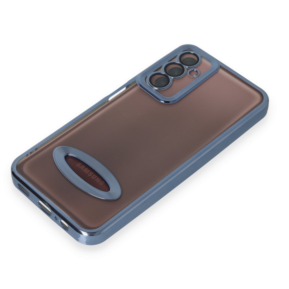 Newface Samsung Galaxy A14 4G Kılıf Slot Silikon - Mavi