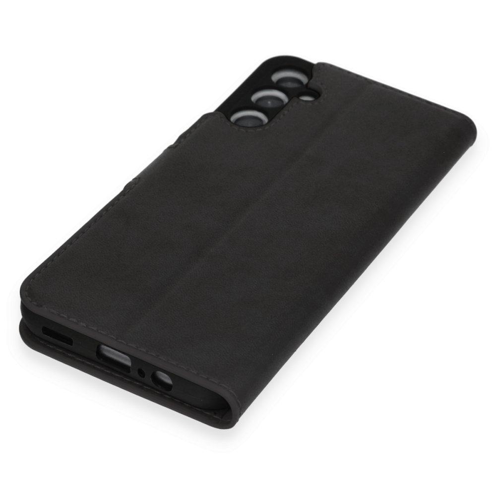 Newface Samsung Galaxy A14 4G Kılıf Trend S Plus Kapaklı Kılıf - Siyah