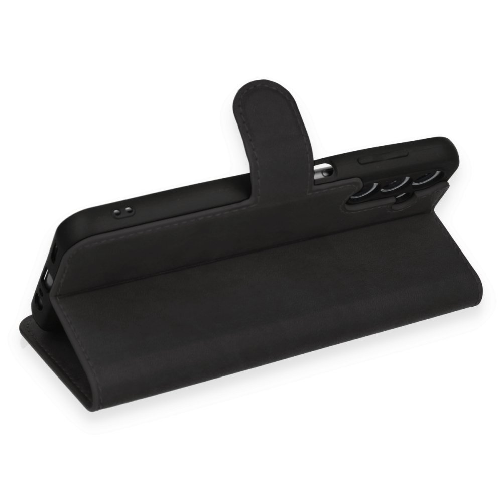 Newface Samsung Galaxy A14 4G Kılıf Trend S Plus Kapaklı Kılıf - Siyah