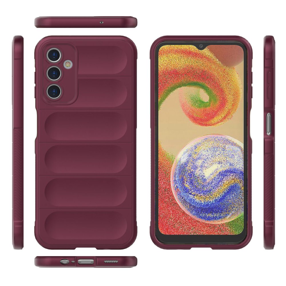 Newface Samsung Galaxy A14 4G Kılıf Optimum Silikon - Bordo