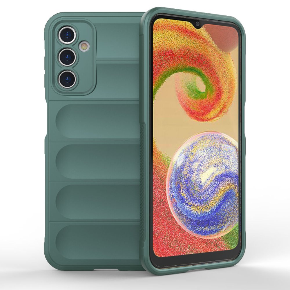 Newface Samsung Galaxy A14 4G Kılıf Optimum Silikon - Koyu Yeşil
