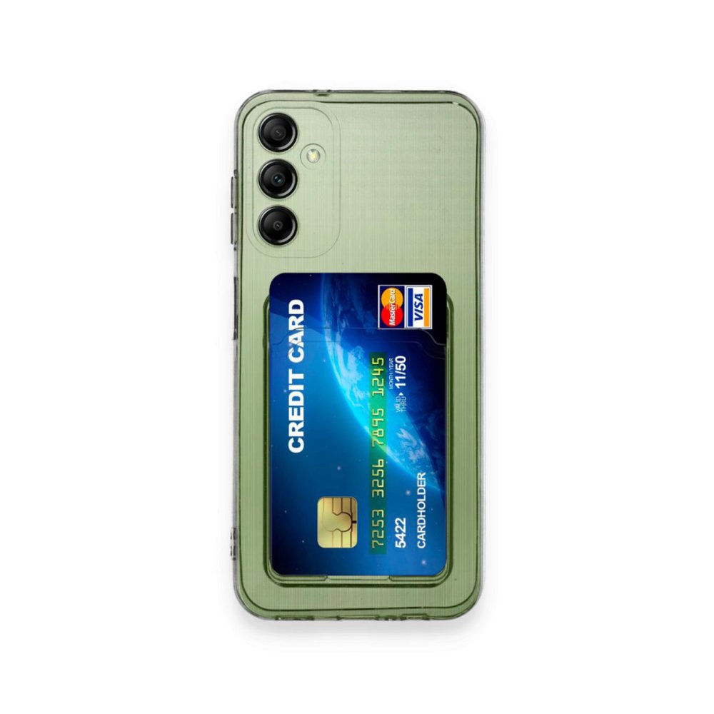 Newface Samsung Galaxy A15 4G Kılıf Kart Şeffaf Silikon - Şeffaf