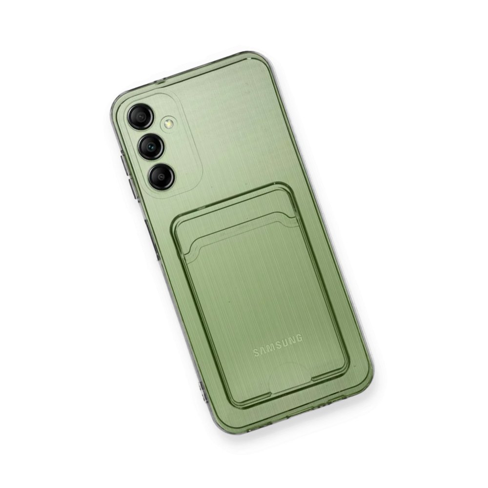 Newface Samsung Galaxy A15 4G Kılıf Kart Şeffaf Silikon - Şeffaf