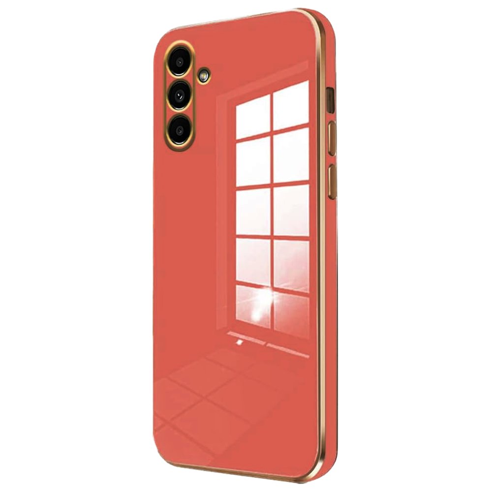 Newface Samsung Galaxy A15 4G Kılıf Volet Silikon - Kırmızı