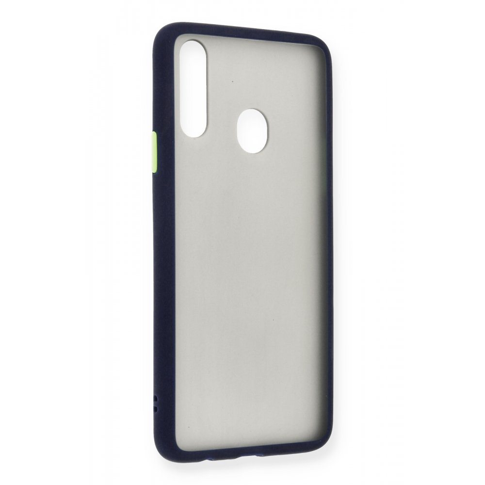 Newface Samsung Galaxy A20S Kılıf Montreal Silikon Kapak - Lacivert