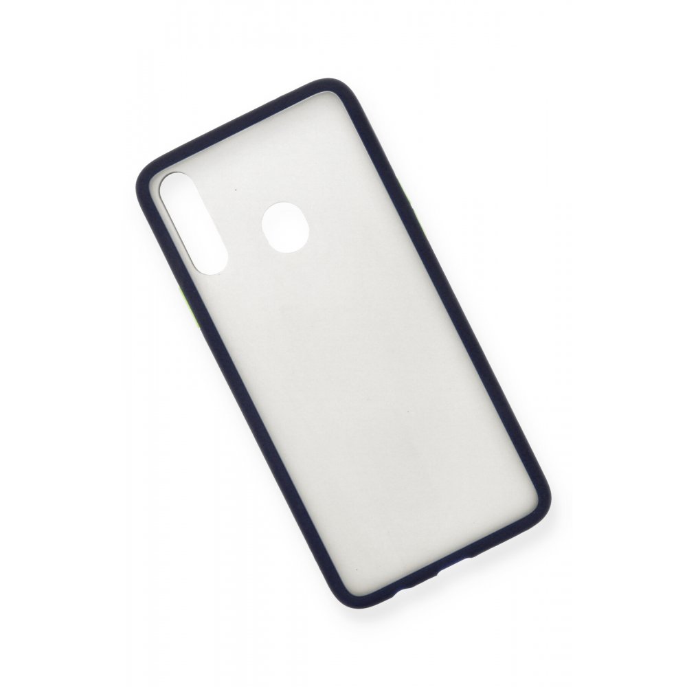 Newface Samsung Galaxy A20S Kılıf Montreal Silikon Kapak - Lacivert