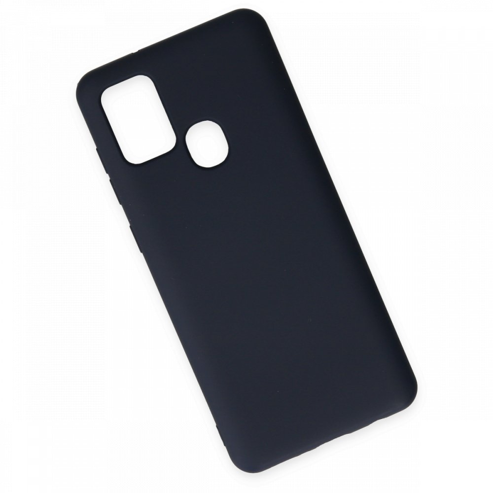 Newface Samsung Galaxy A21S Kılıf Nano içi Kadife Silikon - Lacivert