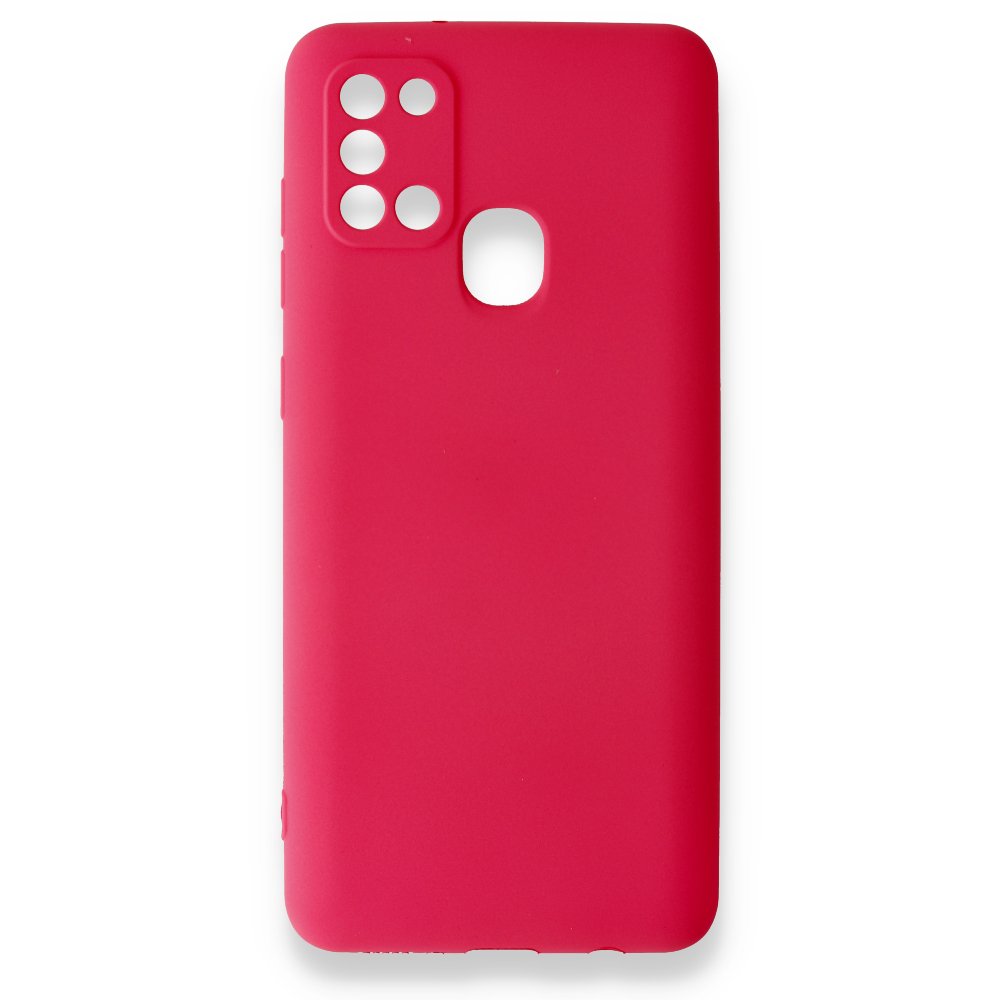 Newface Samsung Galaxy A21S Kılıf First Silikon - Pembe