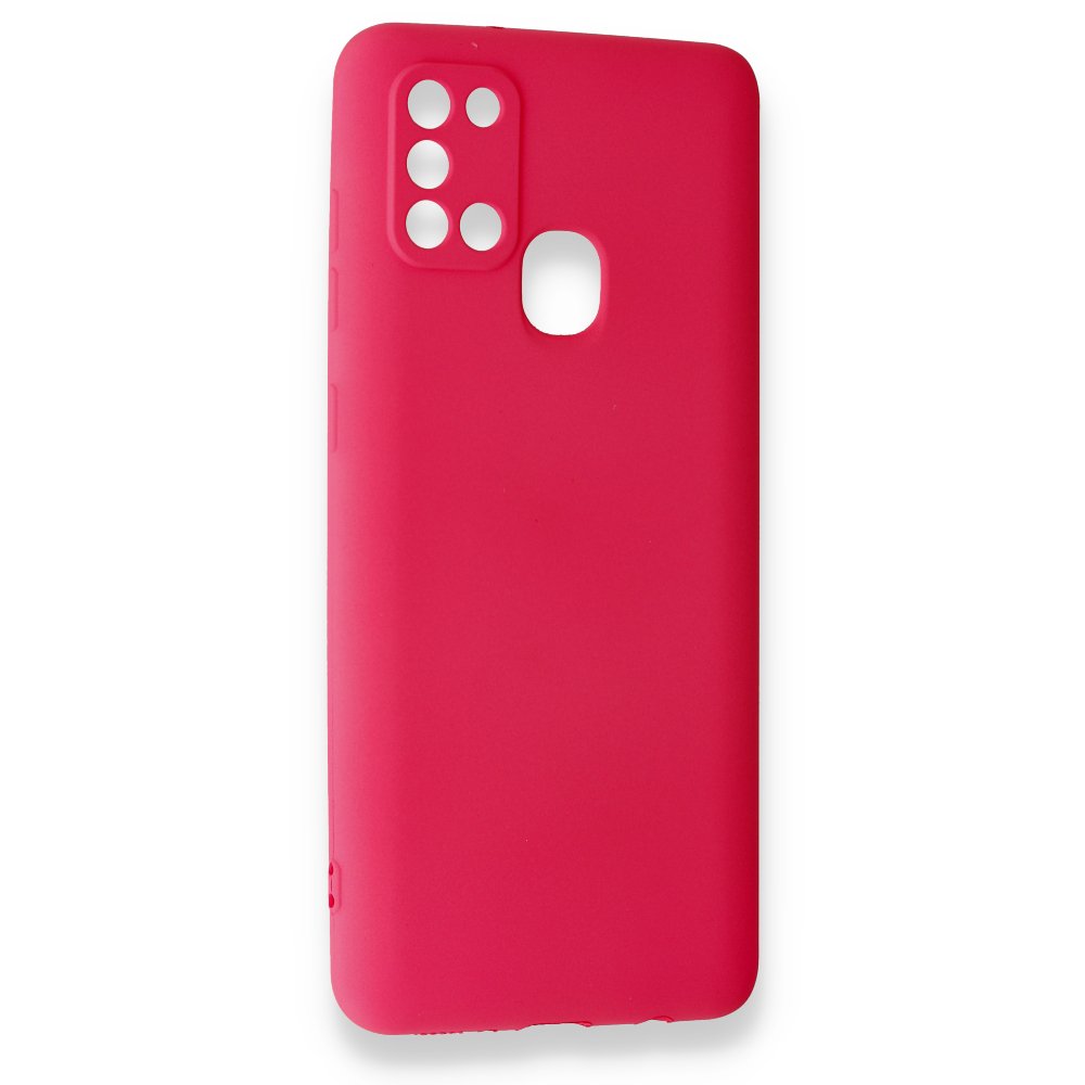 Newface Samsung Galaxy A21S Kılıf First Silikon - Pembe
