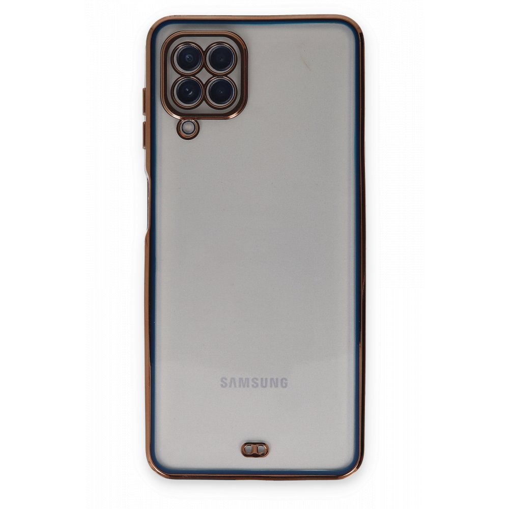 Newface Samsung Galaxy M32 Kılıf Liva Silikon - Mavi