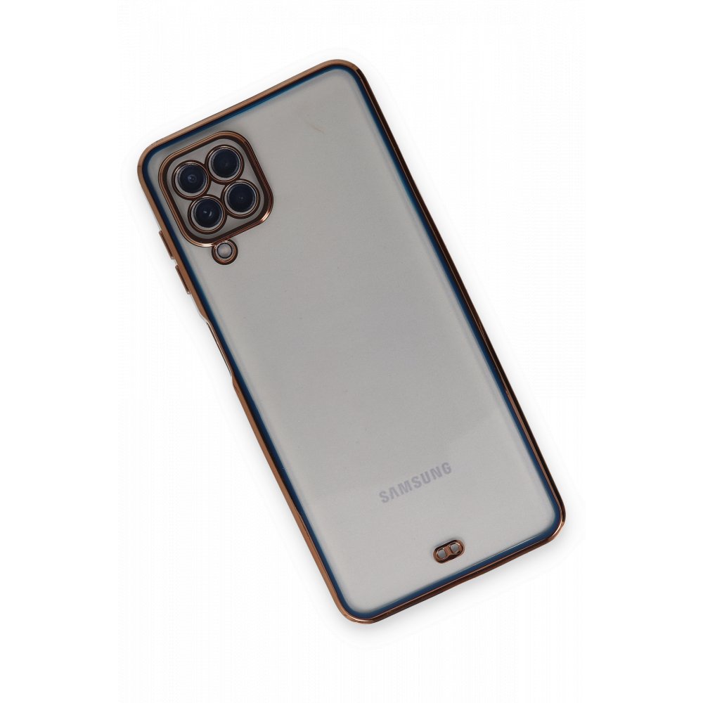 Newface Samsung Galaxy M32 Kılıf Liva Silikon - Mavi