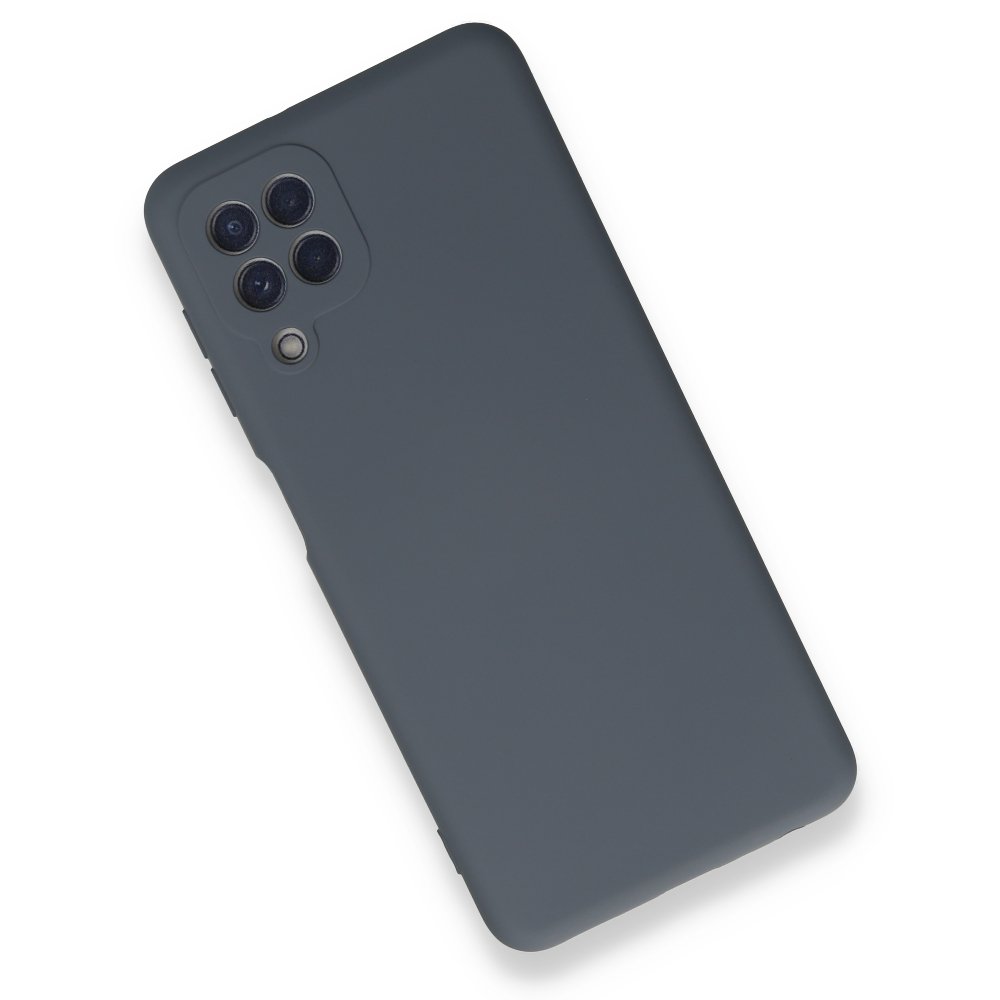 Newface Samsung Galaxy M32 Kılıf Nano içi Kadife Silikon - Gri