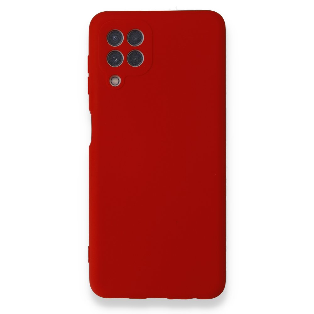 Newface Samsung Galaxy M22 Kılıf Nano içi Kadife Silikon - Kırmızı