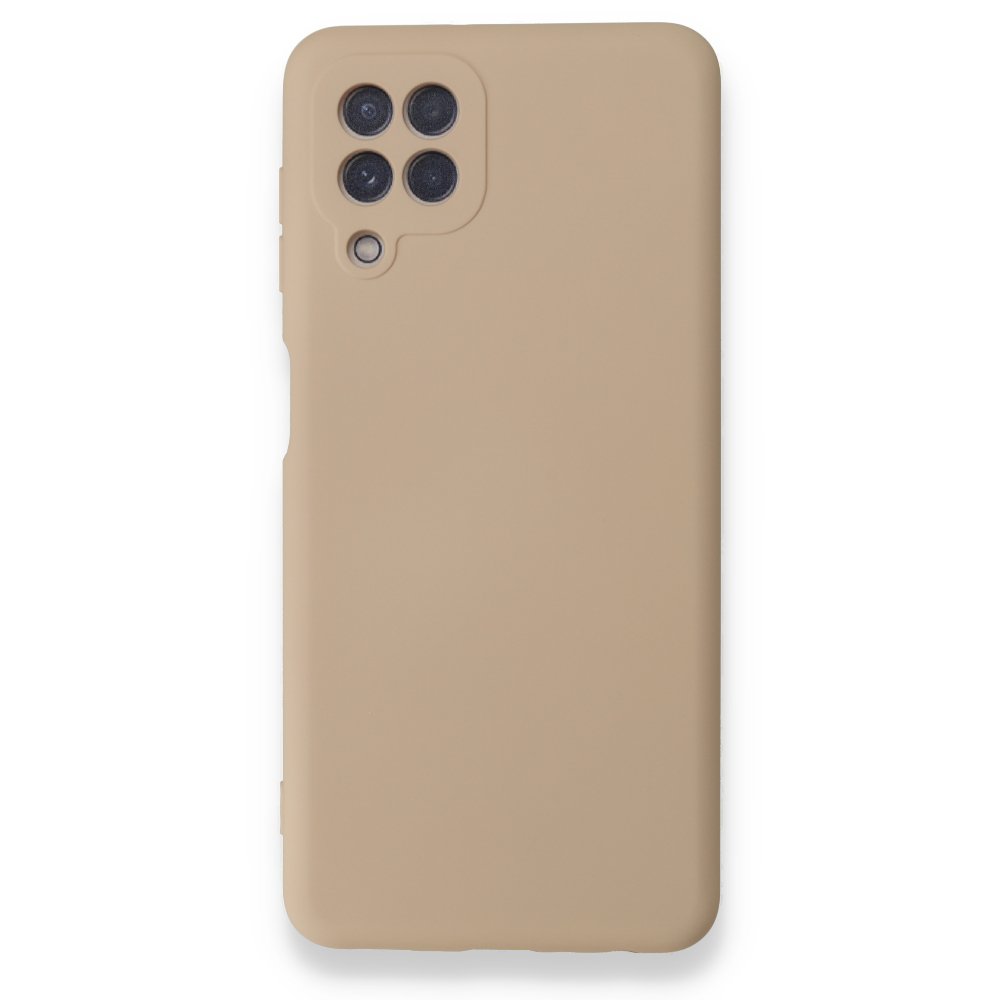 Newface Samsung Galaxy A22 Kılıf Nano içi Kadife Silikon - Pudra