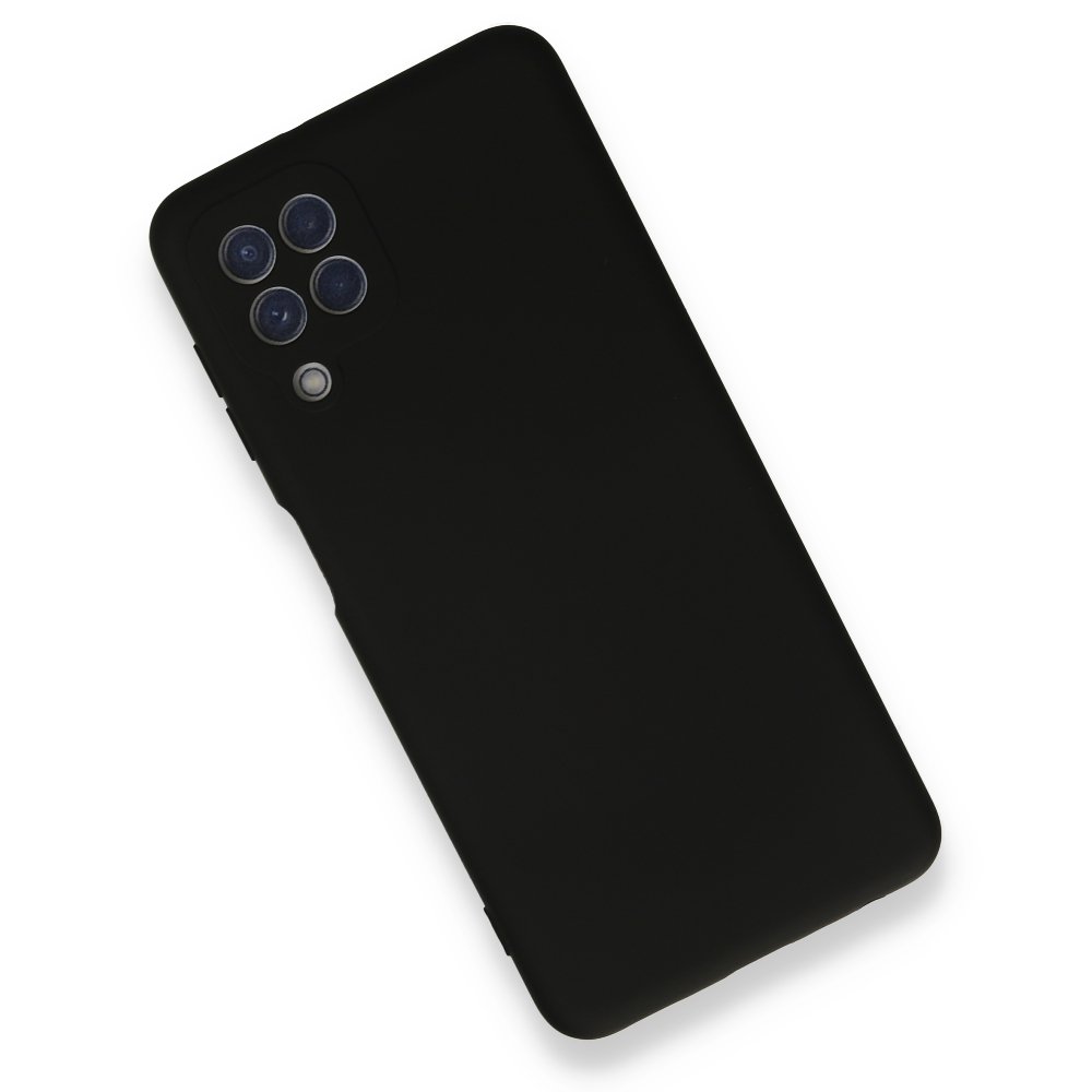 Newface Samsung Galaxy A22 Kılıf Nano içi Kadife  Silikon - Siyah