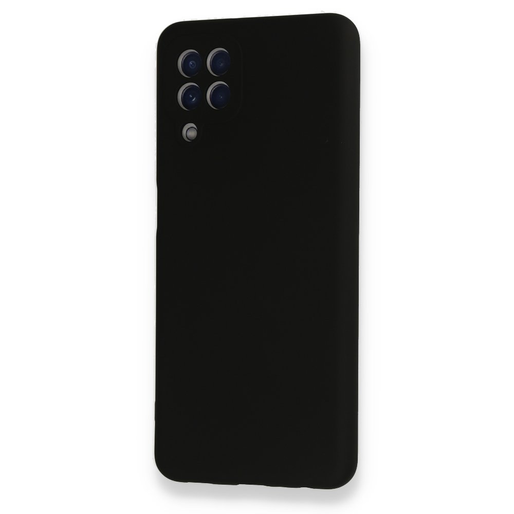 Newface Samsung Galaxy A22 Kılıf Nano içi Kadife Silikon - Siyah