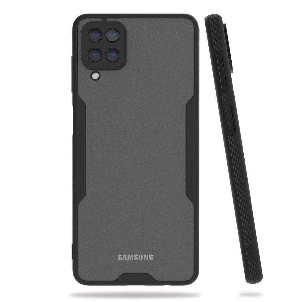 Newface Samsung Galaxy A22 Kılıf Platin Silikon - Siyah