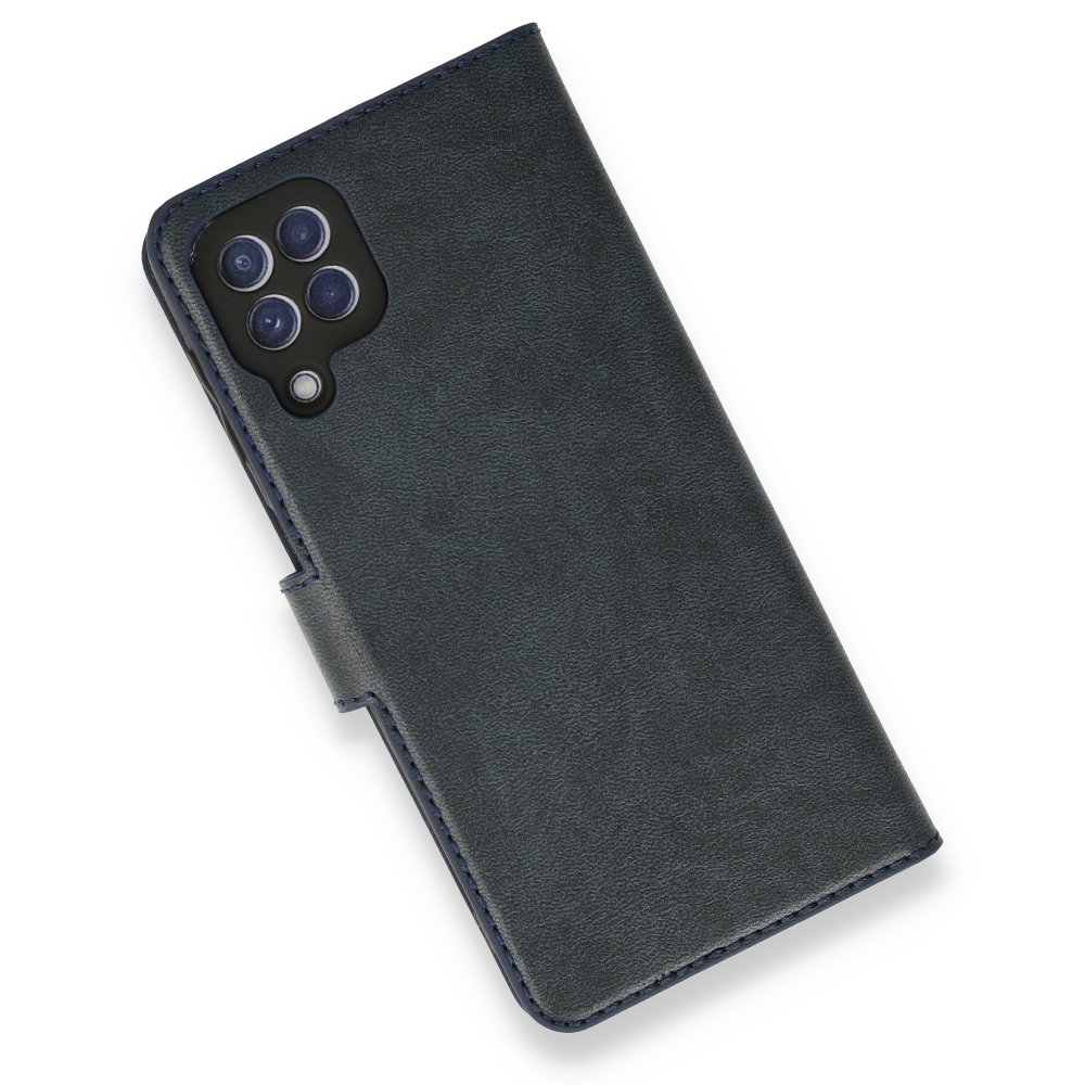 Newface Samsung Galaxy M32 Kılıf Trend S Plus Kapaklı Kılıf - Lacivert