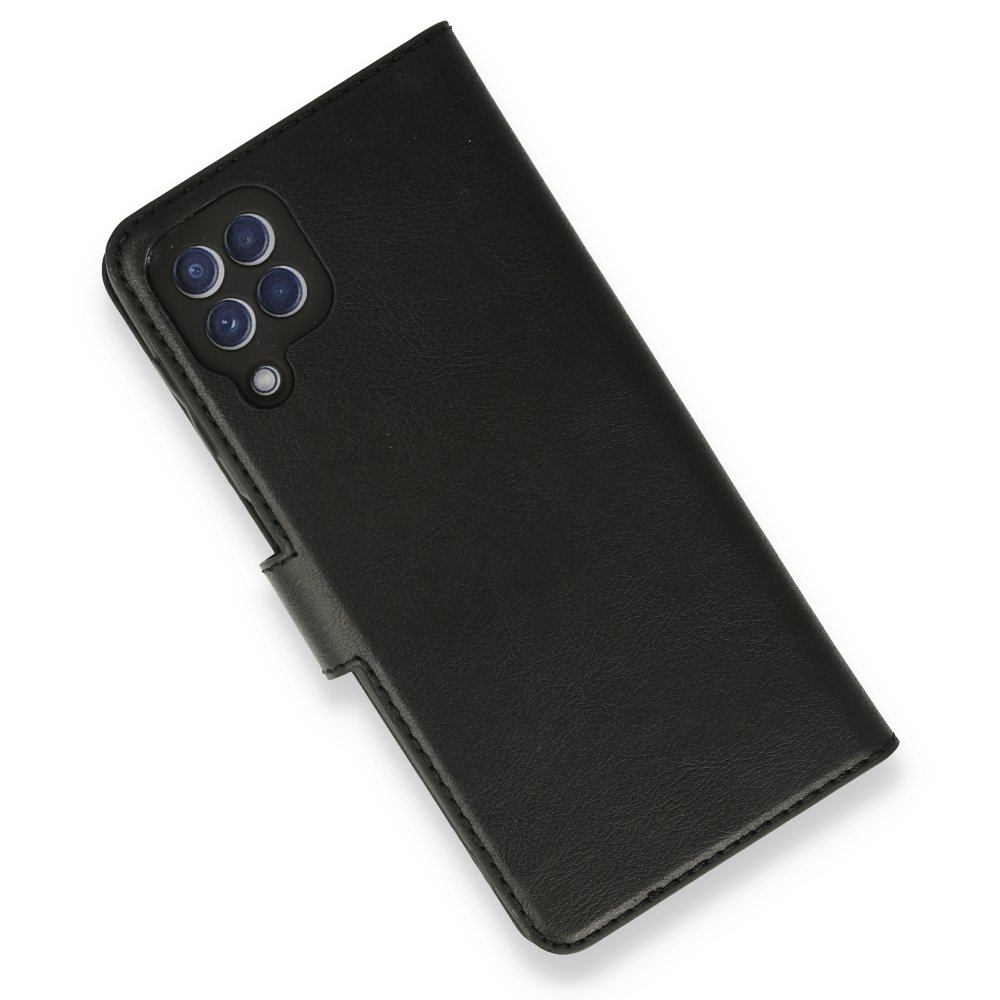 Newface Samsung Galaxy M22 Kılıf Trend S Plus Kapaklı Kılıf - Siyah