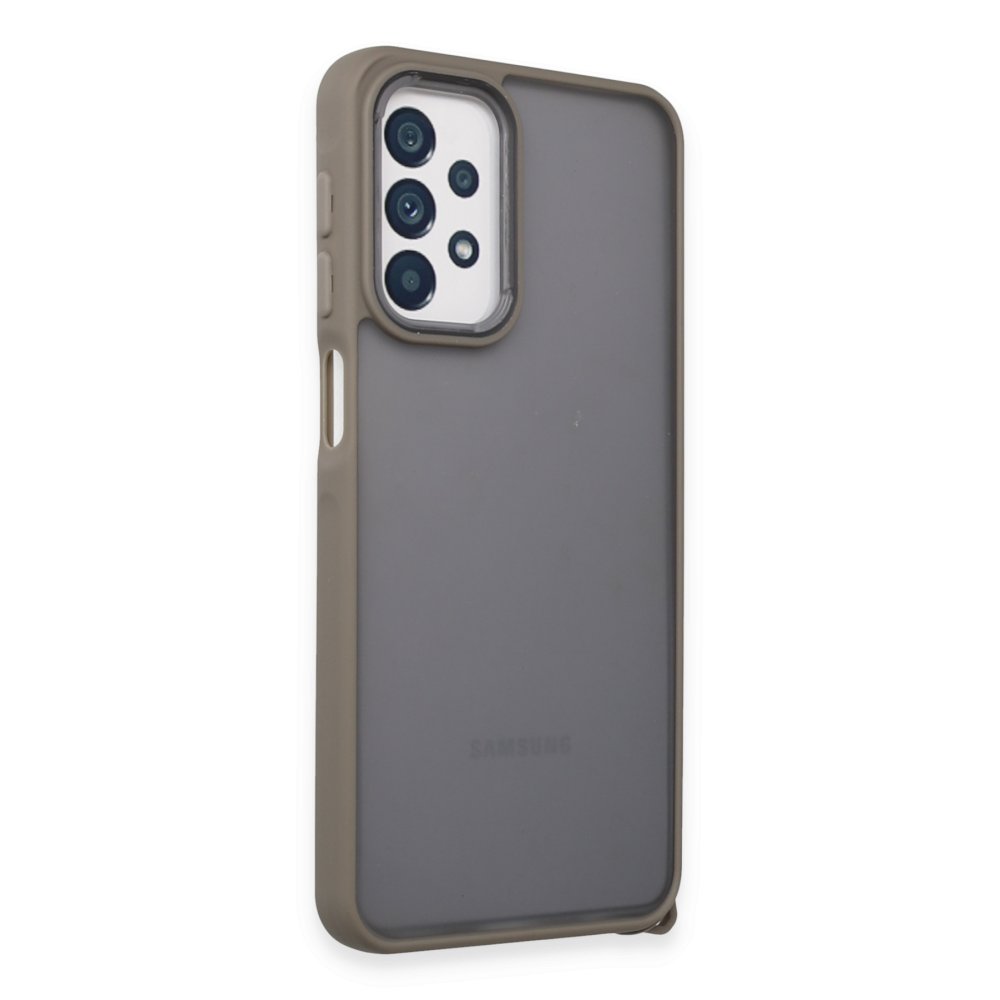 Newface Samsung Galaxy A23 4G Kılıf Elegant Kapak - Titan Gri