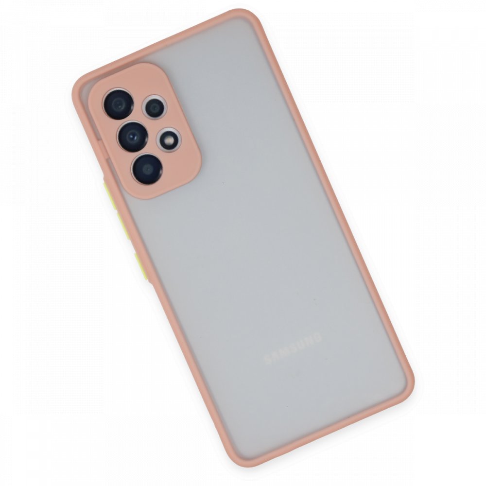 Newface Samsung Galaxy A23 4G Kılıf Montreal Silikon Kapak - Pembe