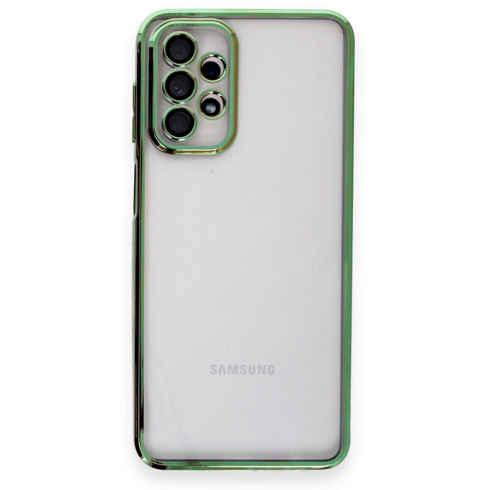 Newface Samsung Galaxy A23 4G Kılıf Razer Lensli Silikon - Yeşil