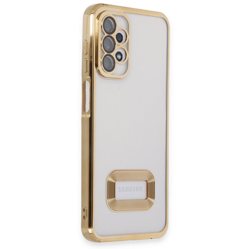 Newface Samsung Galaxy A23 4G Kılıf Slot Silikon - Gold