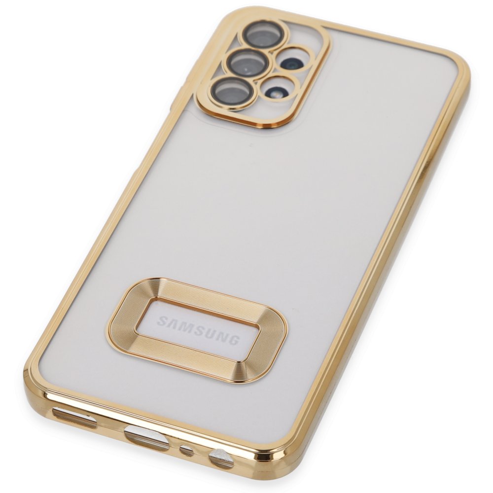 Newface Samsung Galaxy A23 4G Kılıf Slot Silikon - Gold