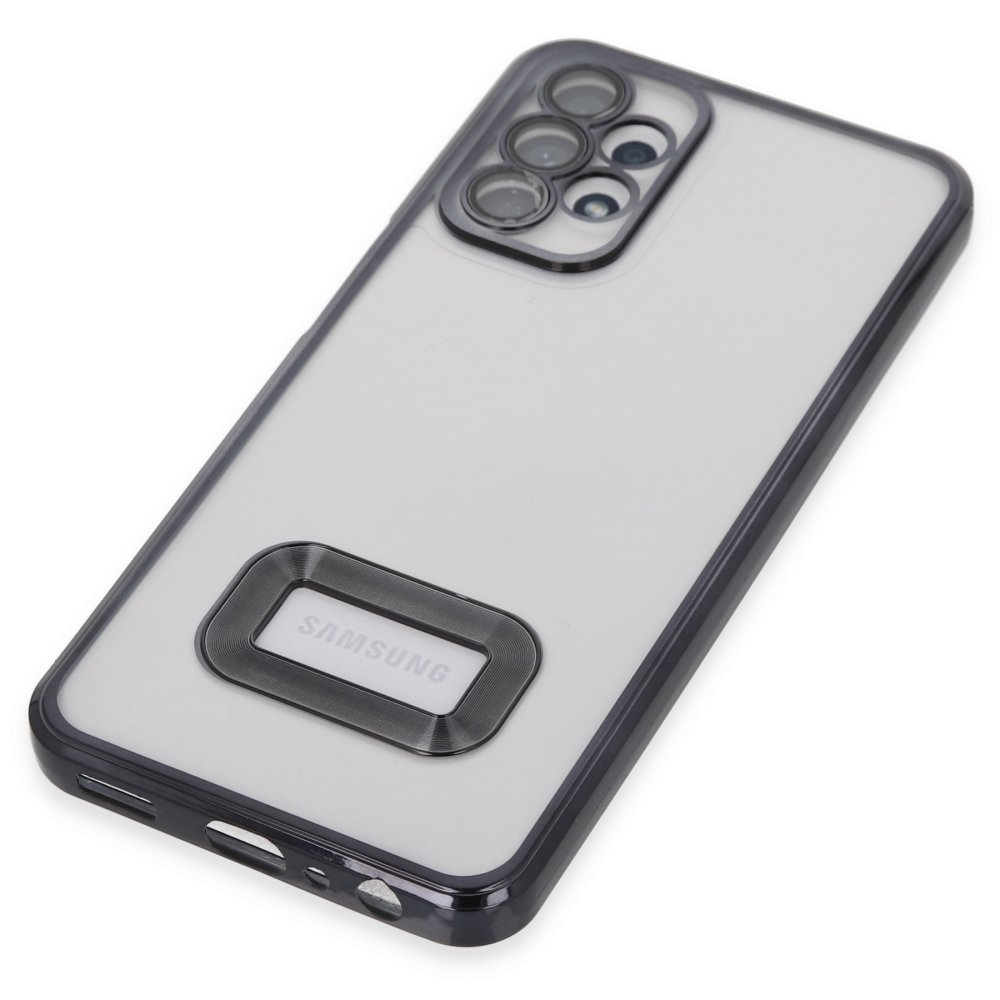 Newface Samsung Galaxy A23 4G Kılıf Slot Silikon - Siyah