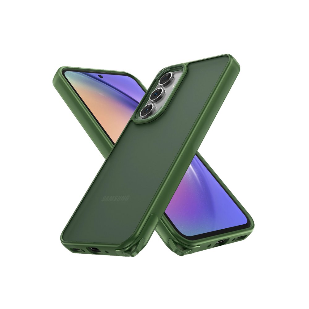 Newface Samsung Galaxy A24 4G Kılıf Elegant Kapak - Yeşil