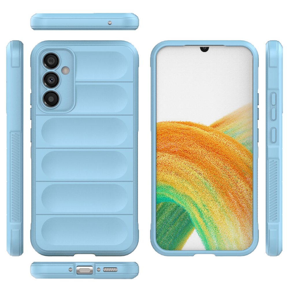 Newface Samsung Galaxy A24 4G Kılıf Optimum Silikon - Sky Blue