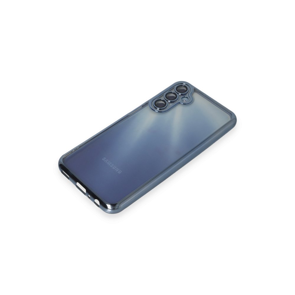 Newface Samsung Galaxy A25 5G Kılıf Razer Lensli Silikon - Açık Mavi