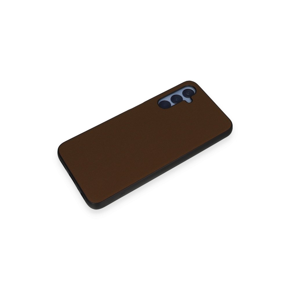 Newface Samsung Galaxy A25 5G Kılıf Taft Kapak - Kahverengi