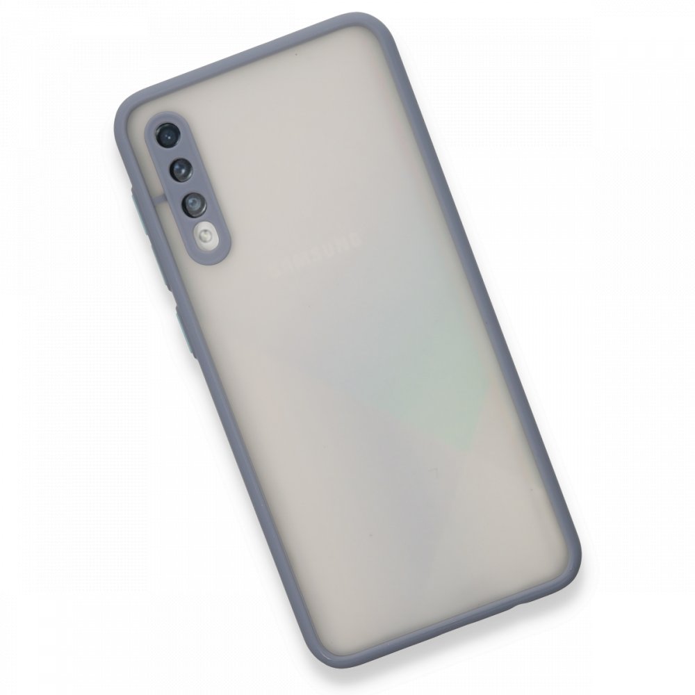 Newface Samsung Galaxy A30S Kılıf Montreal Silikon Kapak - Gri