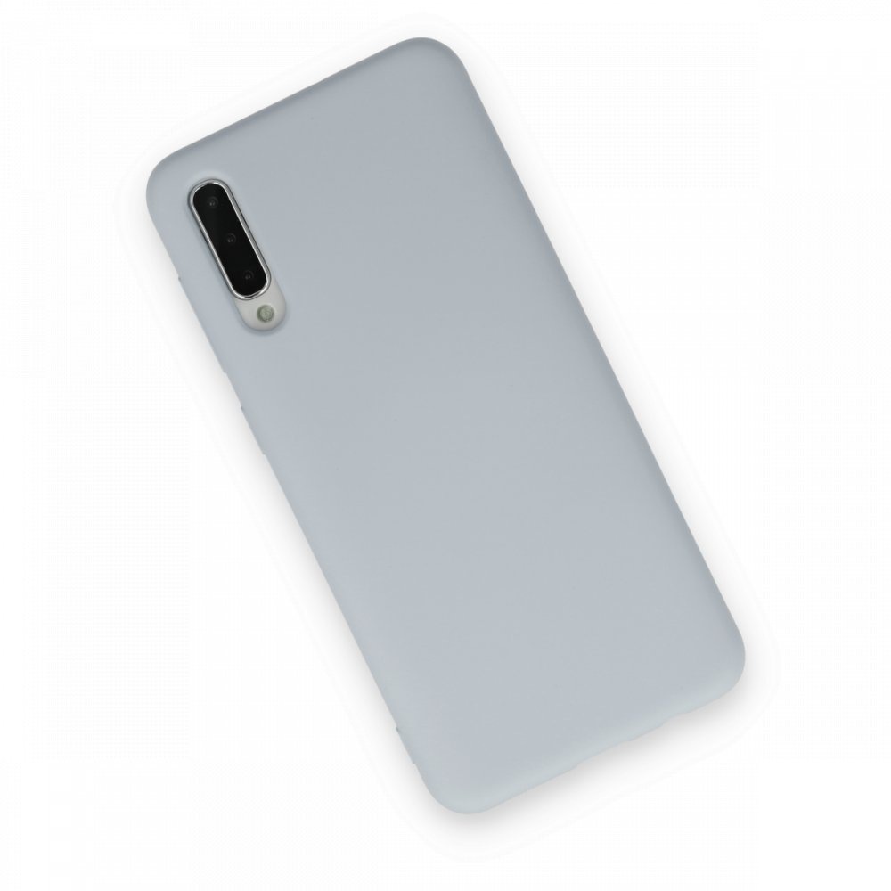 Newface Samsung Galaxy A30S Kılıf Nano içi Kadife Silikon - Buz Mavisi