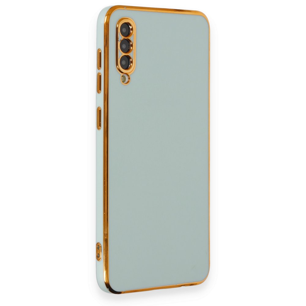 Newface Samsung Galaxy A30S Kılıf Volet Silikon - Açık Yeşil