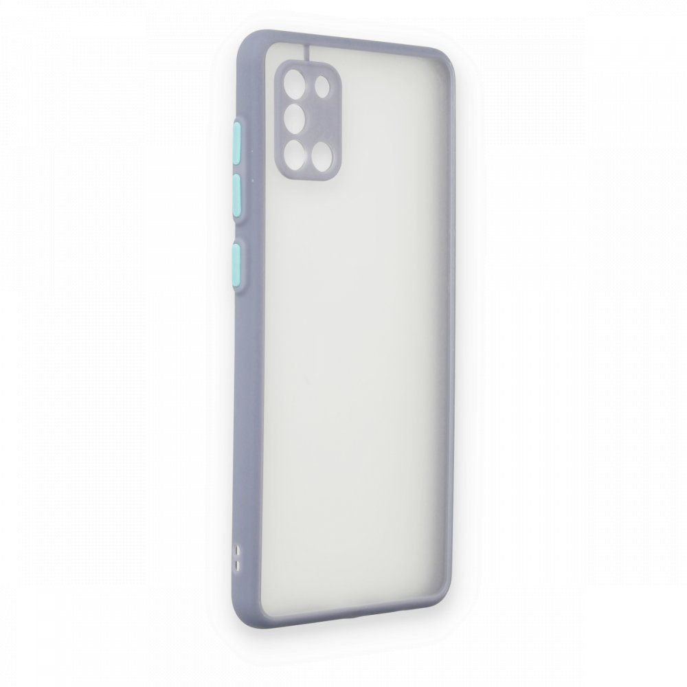 Newface Samsung Galaxy A31 Kılıf Montreal Silikon Kapak - Gri