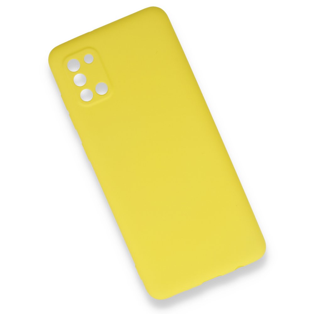 Newface Samsung Galaxy A31 Kılıf First Silikon - Sarı