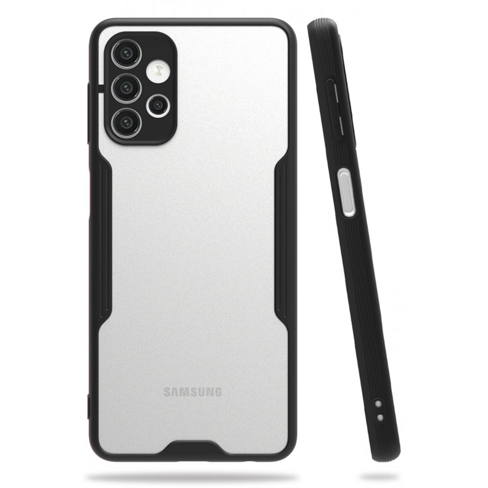 Newface Samsung Galaxy A32 5G Kılıf Platin Silikon - Siyah