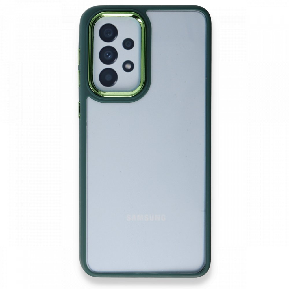 Newface Samsung Galaxy A32 Kılıf Dora Kapak - Haki Yeşil