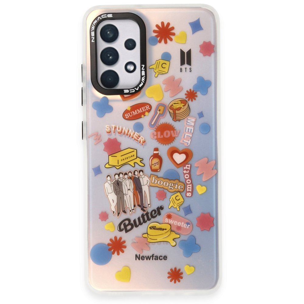 Newface Samsung Galaxy A32 Kılıf Estoril Desenli Kapak - Estoril - 16
