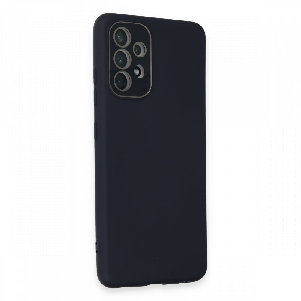 Newface Samsung Galaxy A32 Kılıf Lansman Glass Kapak - Lacivert