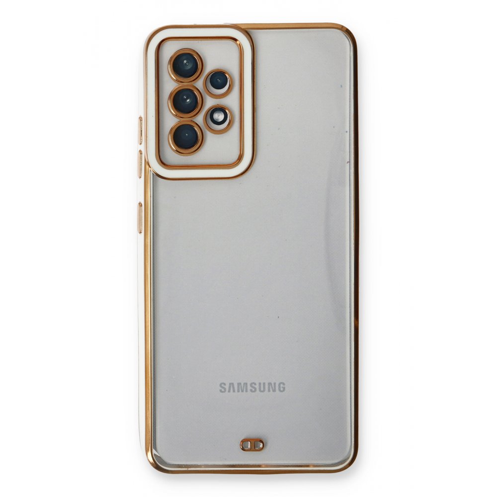 Newface Samsung Galaxy A52 Kılıf Liva Lens Silikon - Beyaz