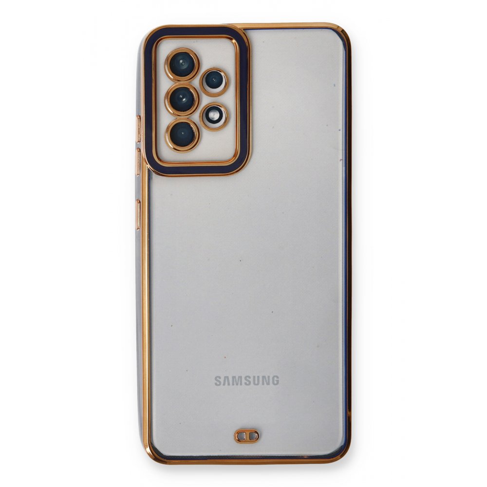 Newface Samsung Galaxy A53 5G Kılıf Liva Lens Silikon - Mavi