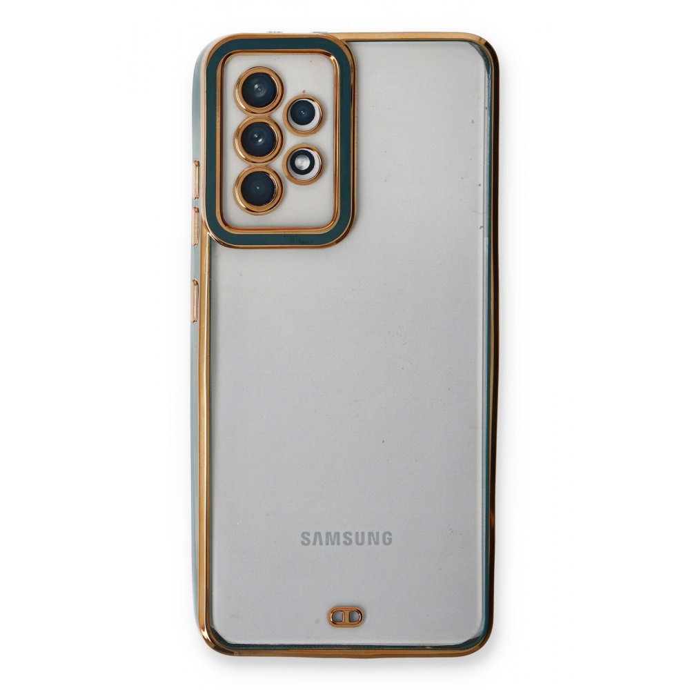Newface Samsung Galaxy A52S Kılıf Liva Lens Silikon - Yeşil