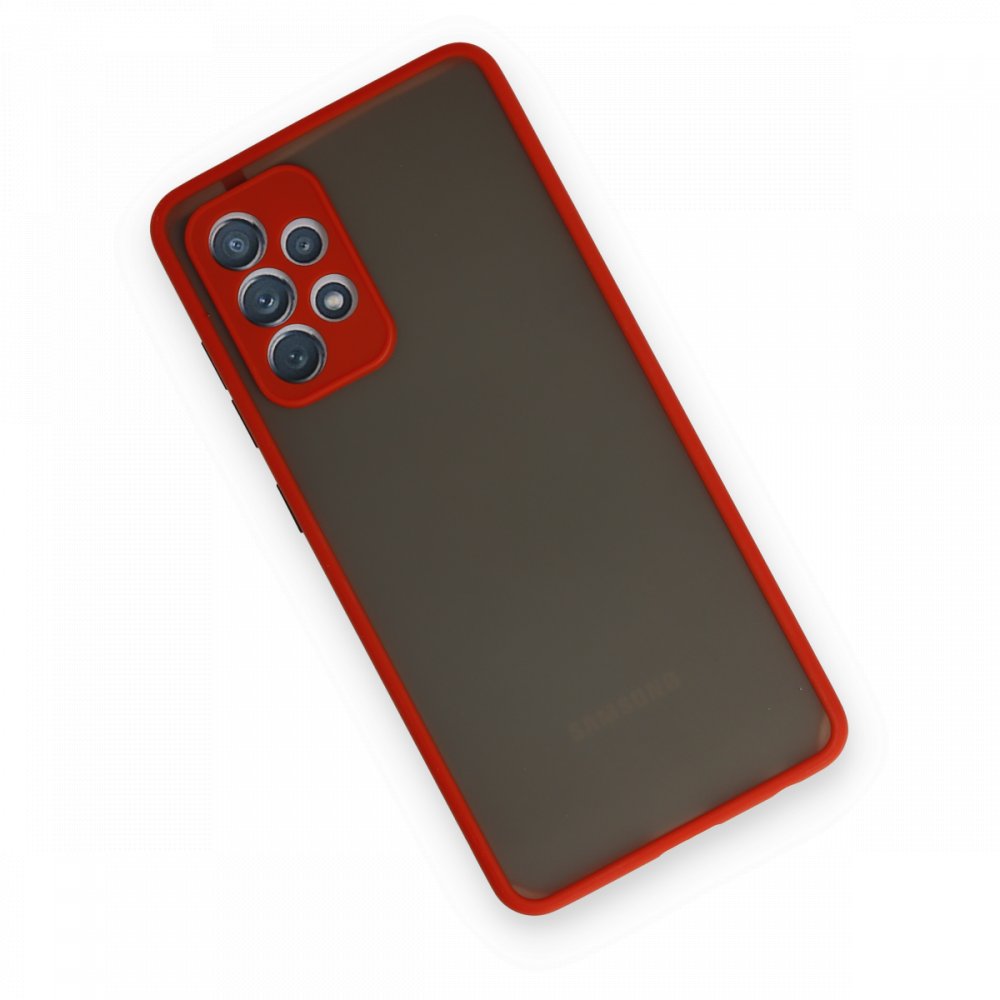 Newface Samsung Galaxy A32 Kılıf Montreal Silikon Kapak - Kırmızı