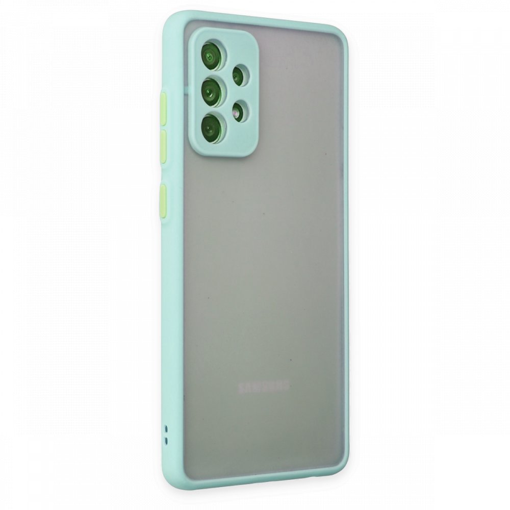 Newface Samsung Galaxy A32 Kılıf Montreal Silikon Kapak - Turkuaz