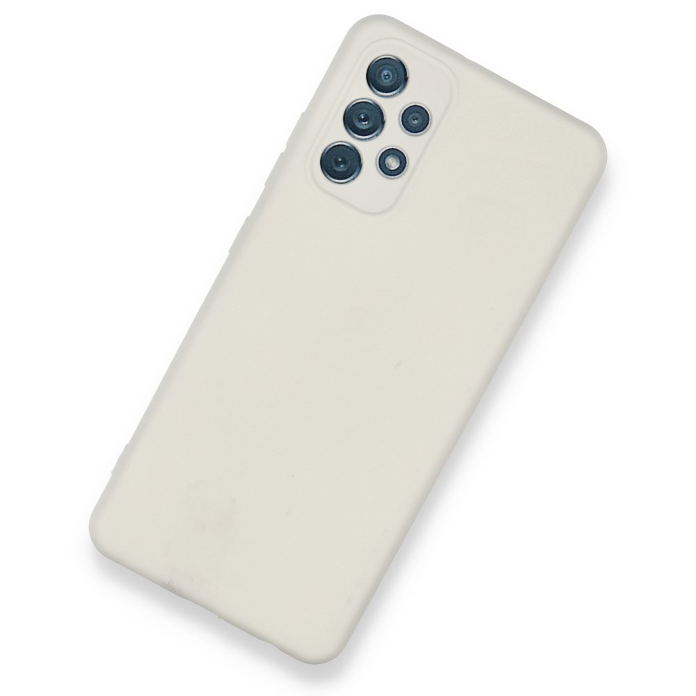 Newface Samsung Galaxy A32 Kılıf Nano içi Kadife  Silikon - Beyaz