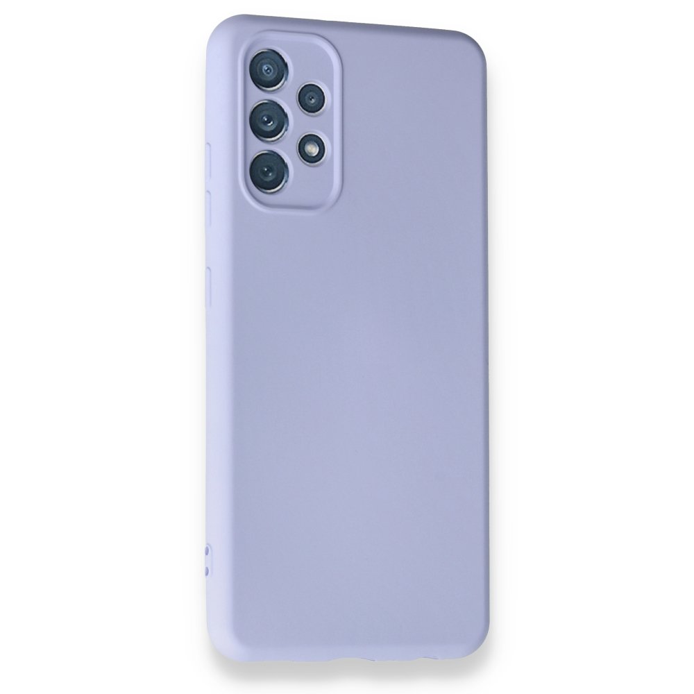 Newface Samsung Galaxy A32 Kılıf Nano içi Kadife Silikon - Lila